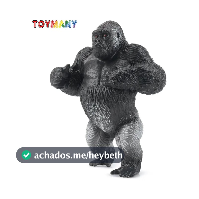 Coleção Toymany Animais Gorila Figura Brinquedo Infantil Ah 2141642690995