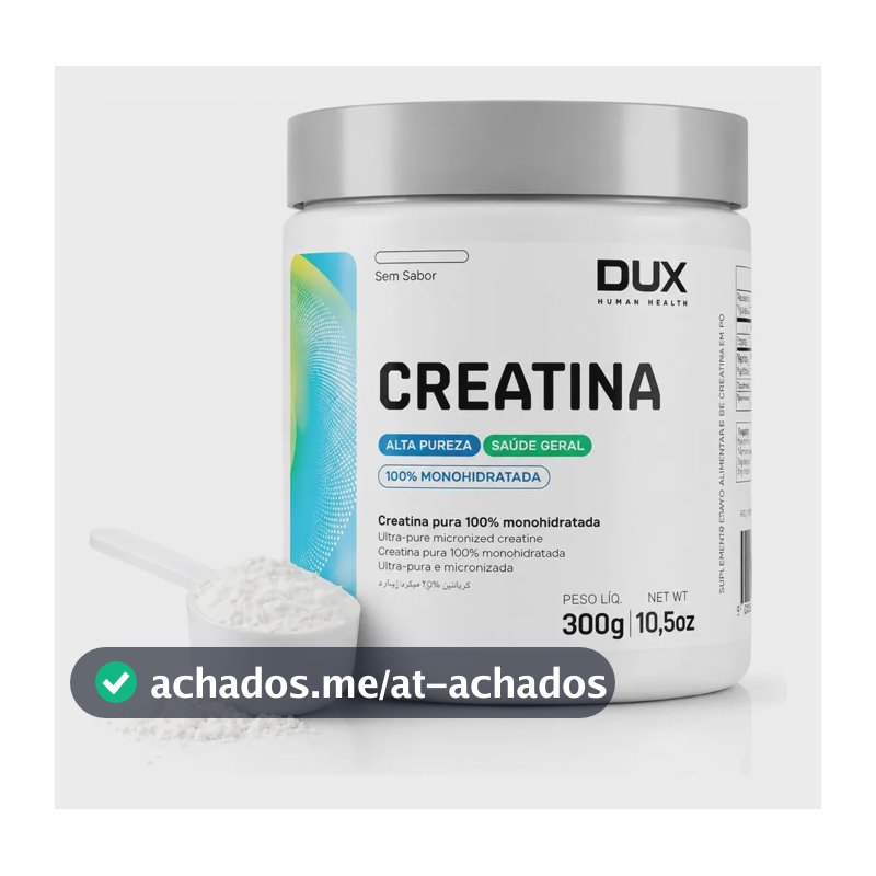 Creatina Dux Nutrition em pó Sem sabor x 300g