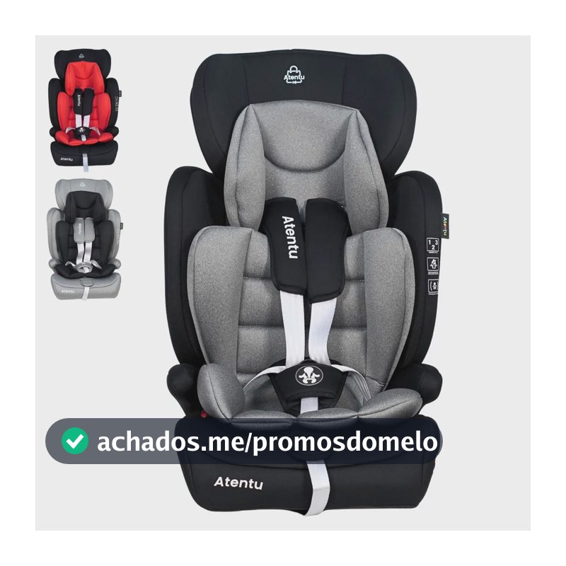 Cadeirinha Infantil Para Carro 9-36kg Passeio Com Segurança Cadeirinha Infantil Preto