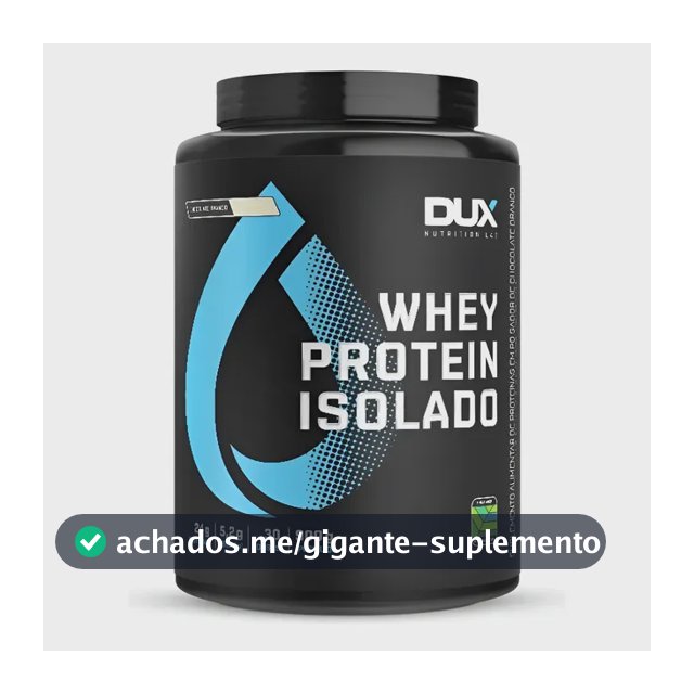 Whey Protein Dux Isolado 900g Pote - Chocolate Branco Chocolate Branco