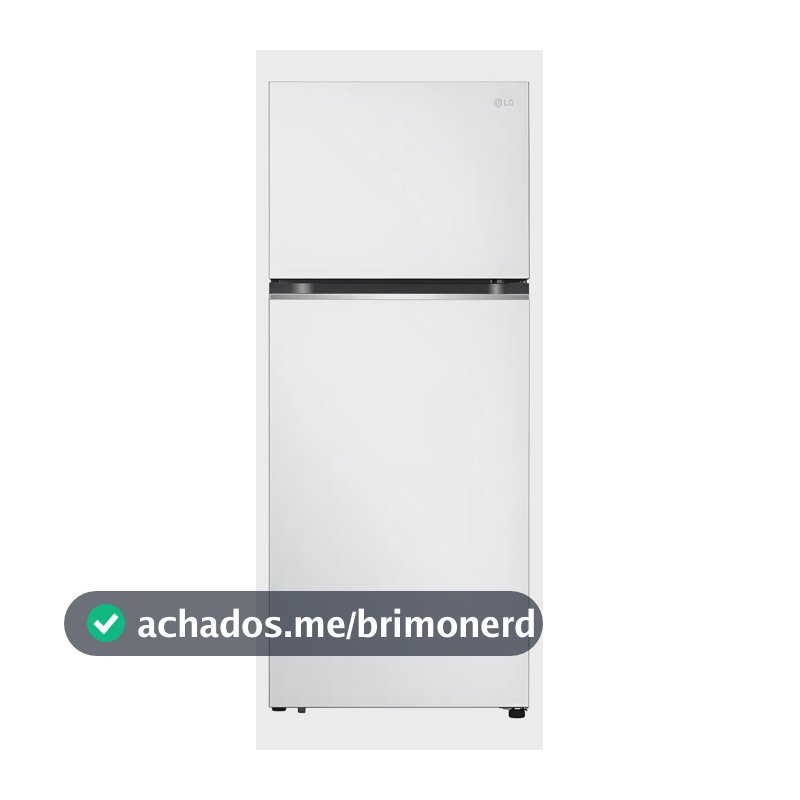 Geladeira LG Frost Free Inverter 375l Duplex Gn-b372pqw2 Cor Branco