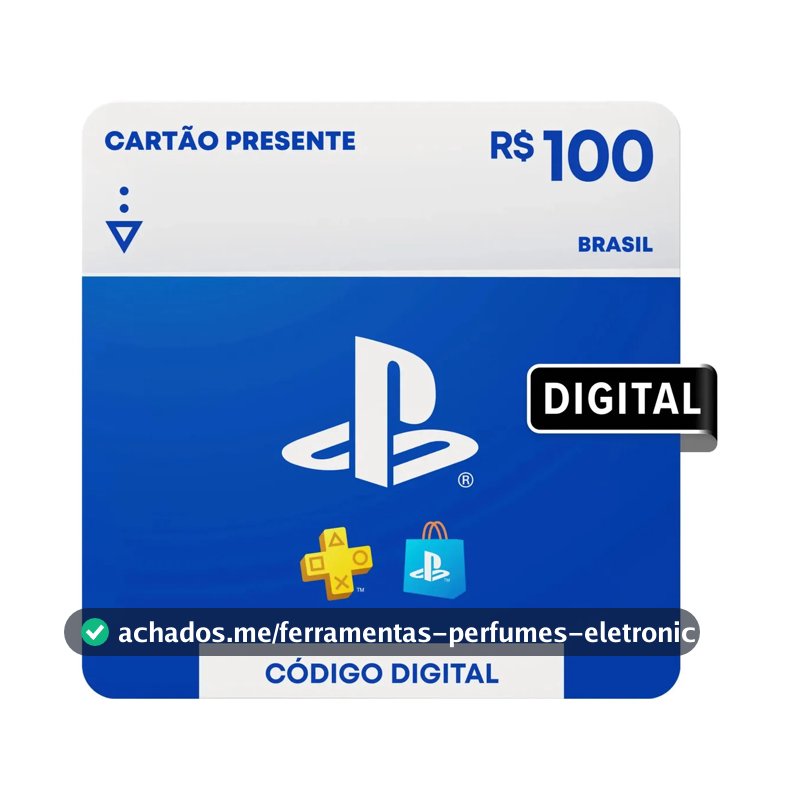 Sony PlayStation Store Gift Card R$ 100 (Digital)