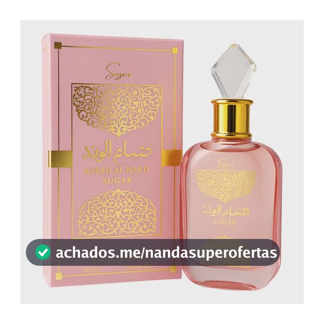 Perfume Árabe Sabah Al Ward Sugar Eau De Parfum 100 Ml
