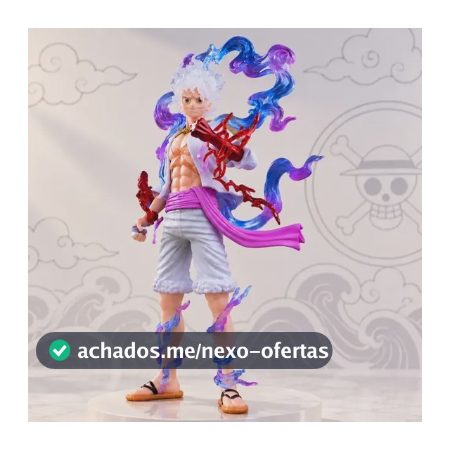 Action Figure One Piece Luffy Gear 5 Boneco 17cm Grande