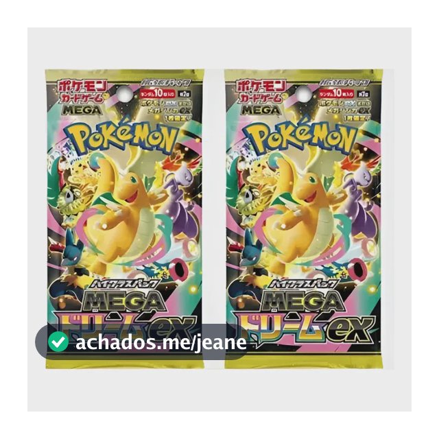 Pokemon Tcg: Kit 2 Boosters Pokemon Mega Dream Ex Jpn  Japonês