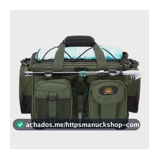 Mochila de Pesca 50L Grande Capacidade New Hawaii Bolsa Transversal Multiuso para Acampamento e Caminhadas Ao Ar Livre