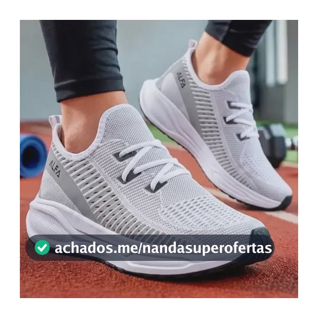 Tênis Feminino Academia Casual Confortável Mega Promoção Branco 35,0 Br