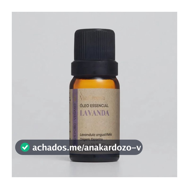 Oleo Essencial Lavanda Via Aroma 10ml Puro e Natural