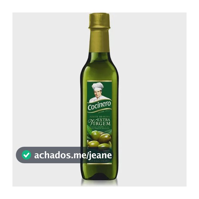 Azeite De Oliva Extra Virgem 500 Ml Cocinero Pet