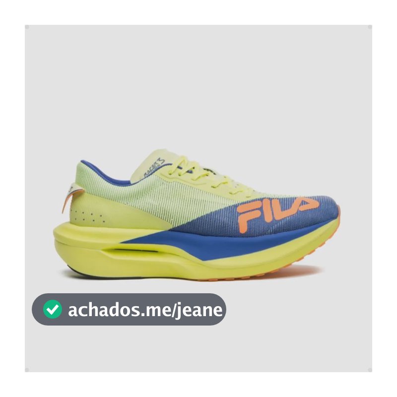 Tênis Fila Racer Carbon 3 Placa Carbono Corrida Verde/azul/laranja 40 Br