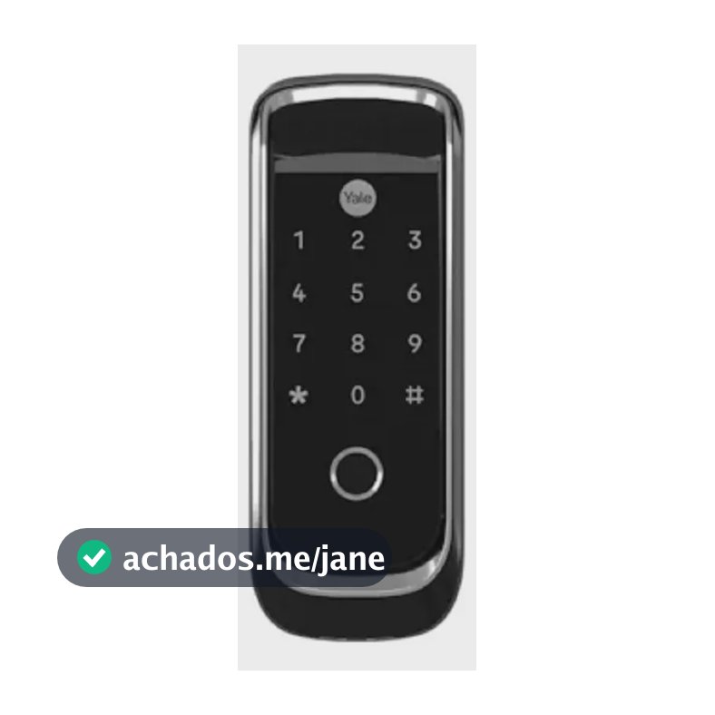 Fechadura Digital Yale Ybl 410b Sobrepor Biometria Aplicativo Bluetooth Preta E Prata Preta E Prata