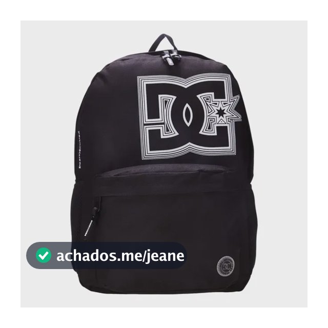 Mochila Esportiva Masculina E Feminina Apex Carrier P03 Capacidade 20,8L Cor Preto DC Shoes