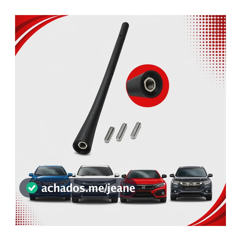 Haste Antena Para Honda Hrv 2015 2016 2017 2018 2019 2020 Preto