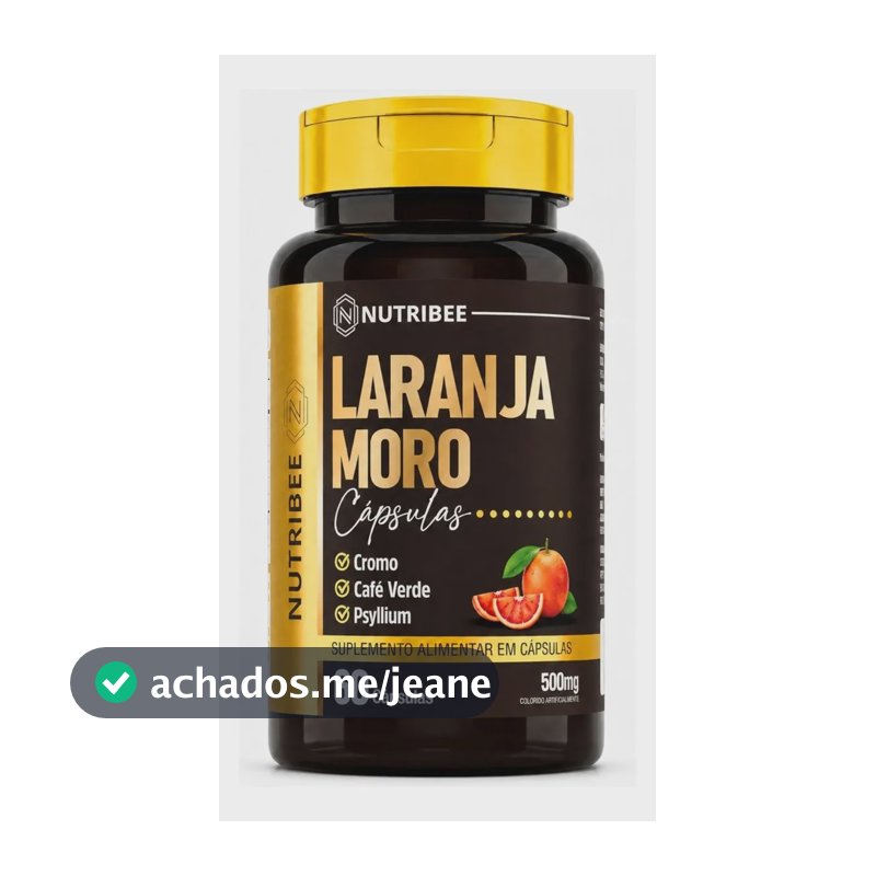 Laranja Moro Café Verde Cromo Psyllium 4 em 1 60 Cápsulas