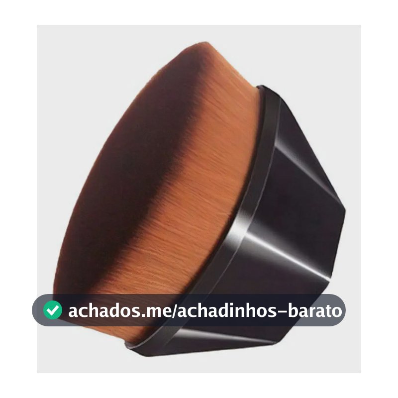 Pincel Mágico Hexagonal Base Maquiagem Tiktok Flawless Brush Cor Preto