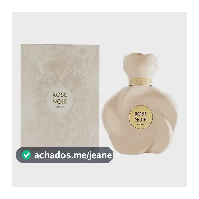 Perfume Árabe Feminino Rose Noir Ahmed Al Maghribi 75ml
