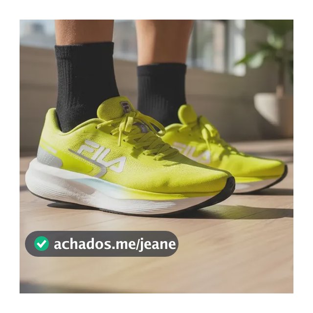 Tênis Fila Racer Fastpace Unissex Running Original Amarelo Liso 38 Br