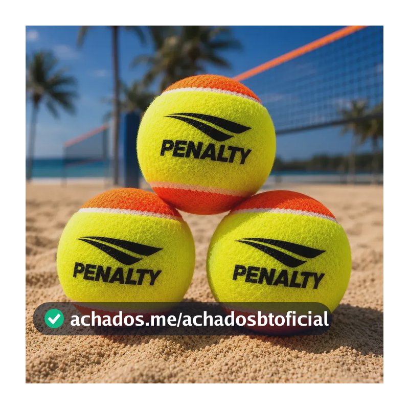 Kit 3 Bolas De Beach Tennis - Penalty Bolinhas Stage 2 Areia