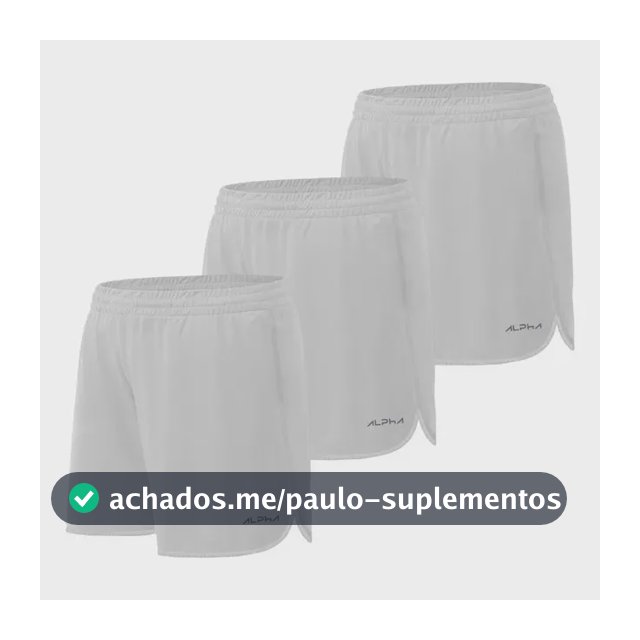 Kit 3 Shorts De Corrida Dry Alpha