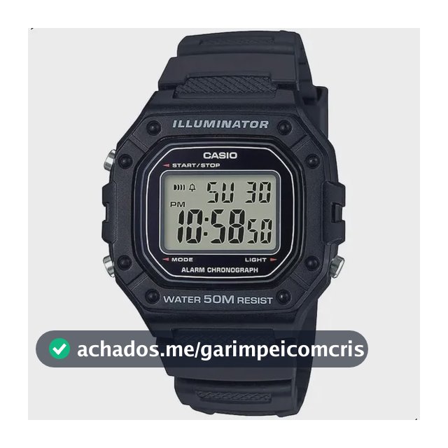 Relógio De Pulso Casio Youth W-218H-1AV