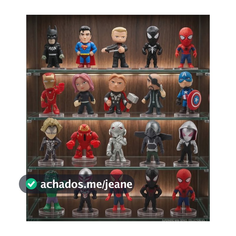 Super Heróis 20 Bonecos Miniatura Vingadores Avengers Action