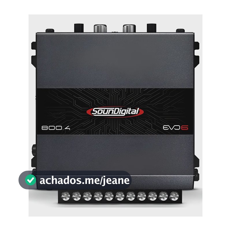 Módulo Soundigital Sd800.4 Evo 6 Potência 4 Ohms Modelo Novo Cinza-escuro
