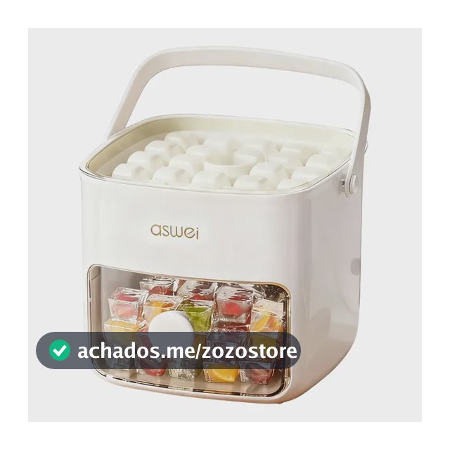 Forma De Gelo Pressionável 48 Cubos Com Caixa Dupla Camada