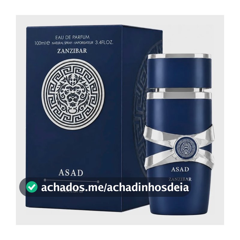 Perfume Masculino Árabe Asad Zanzibar Lattafa Original