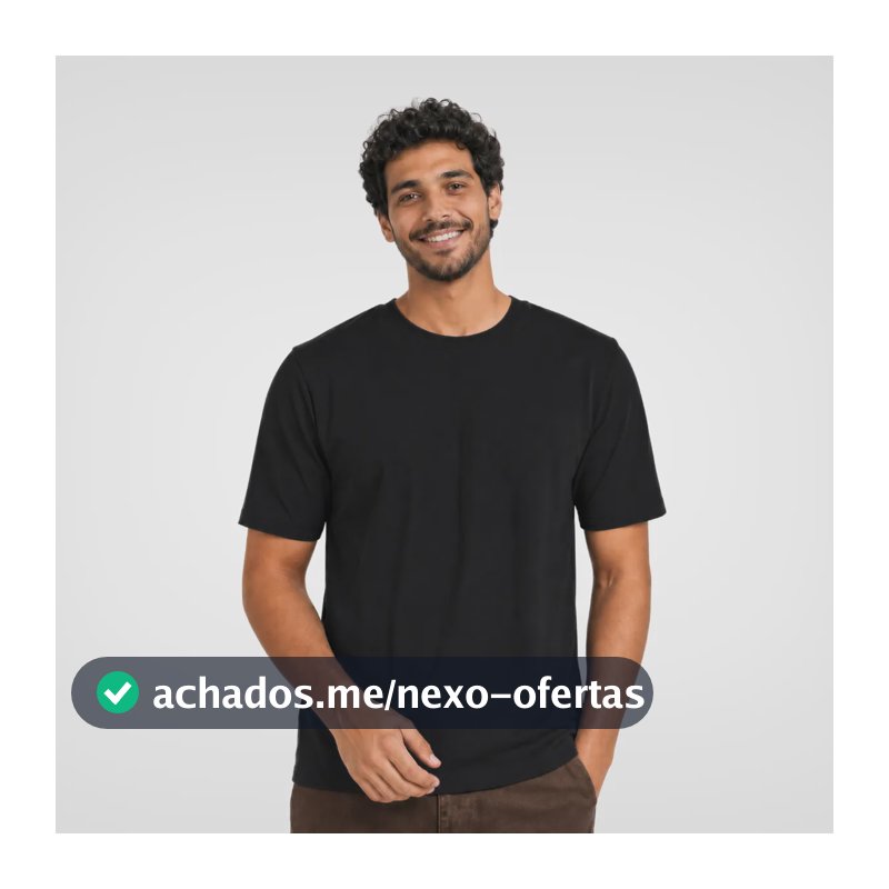 Camiseta Lisa Básica 100% Algodão Fio 30.1 Unissex