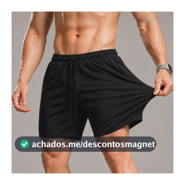 Short Praia Masculino Bermuda Tactel Elastano Academia