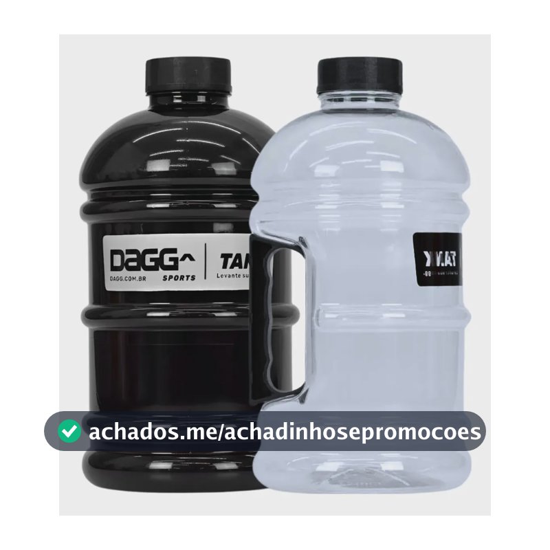 Kit 2 Garrafas Galão De Água Dagg Tank 2l Academia Treino