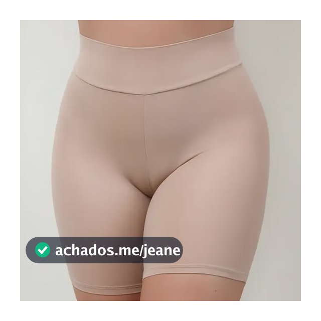 Kit 2 Bermudas Cós Alto Segunda Pele Anágua Modeladora