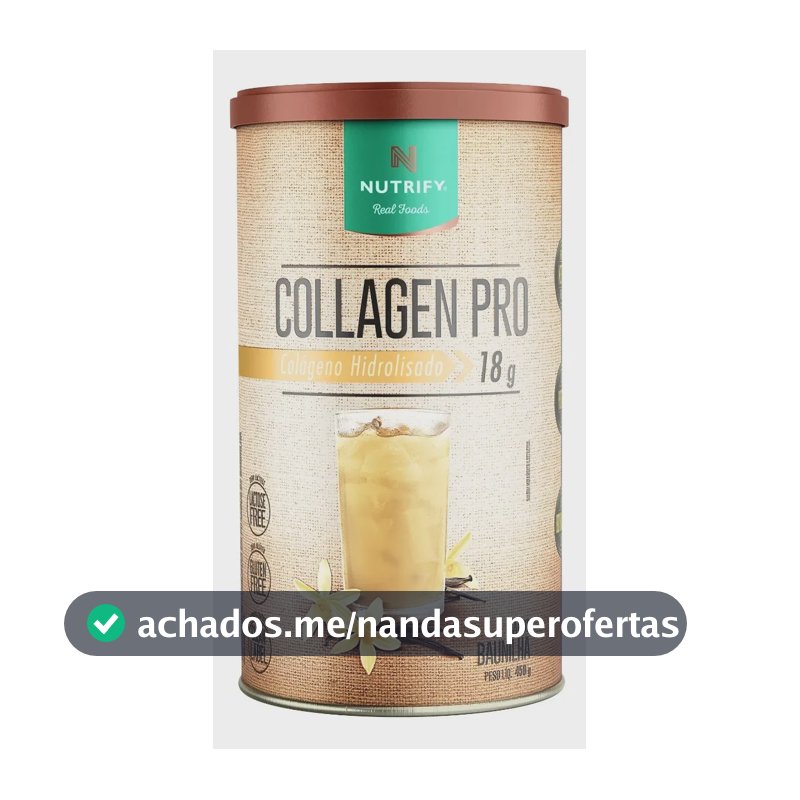 Collagen Pro Baunilha Nutrify 450g – Colágeno com Proteína