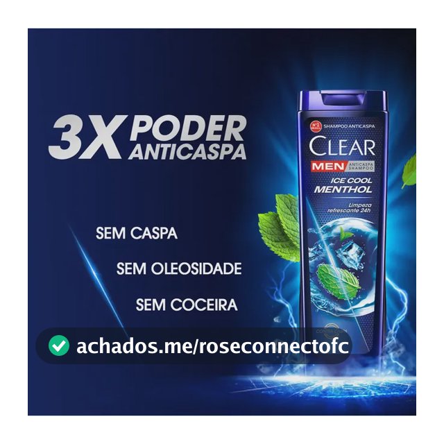 Clear Men Shampoo Anticaspa Ice Cool Menthol 400 ml