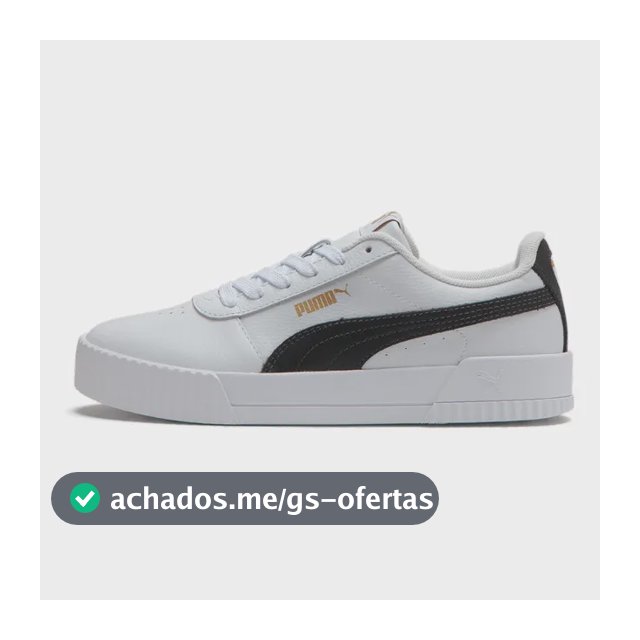 Tênis Carina Feminino Puma Branco E Preto 35 Br