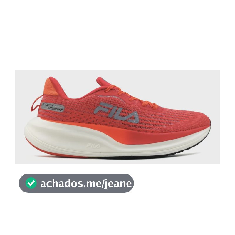 Tênis Fila Racer Speedzone Masculino Vermelho Vermelho/laranja 44