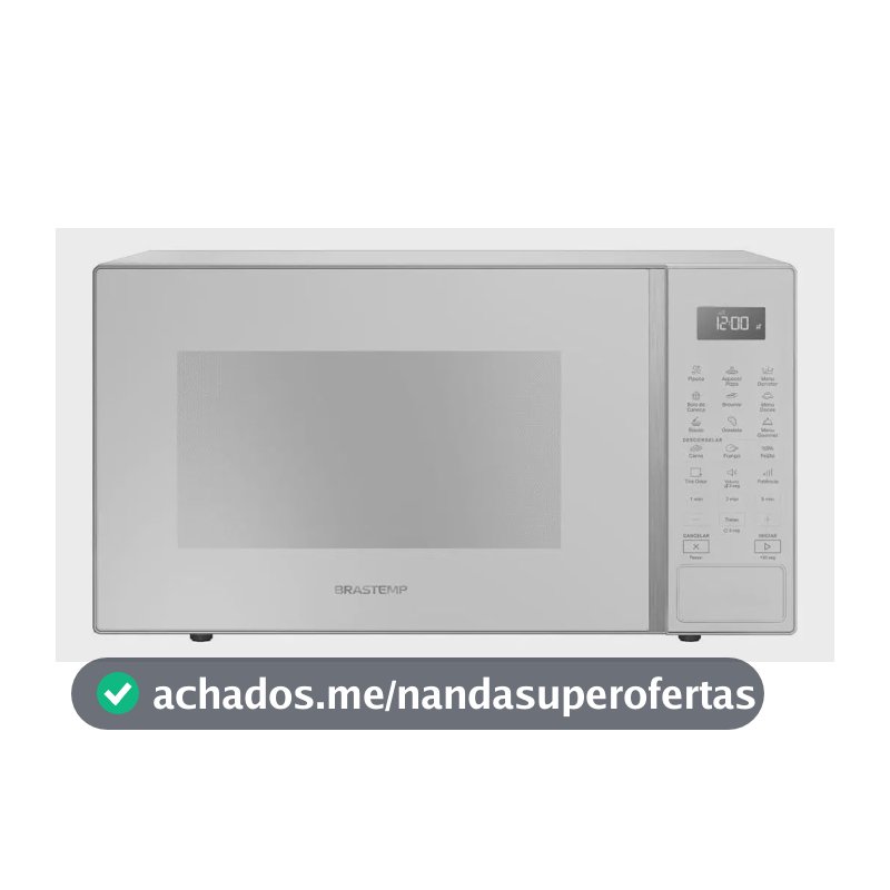 Micro-ondas Brastemp 32L Branco com Menu Gourmet - BMS46AB
