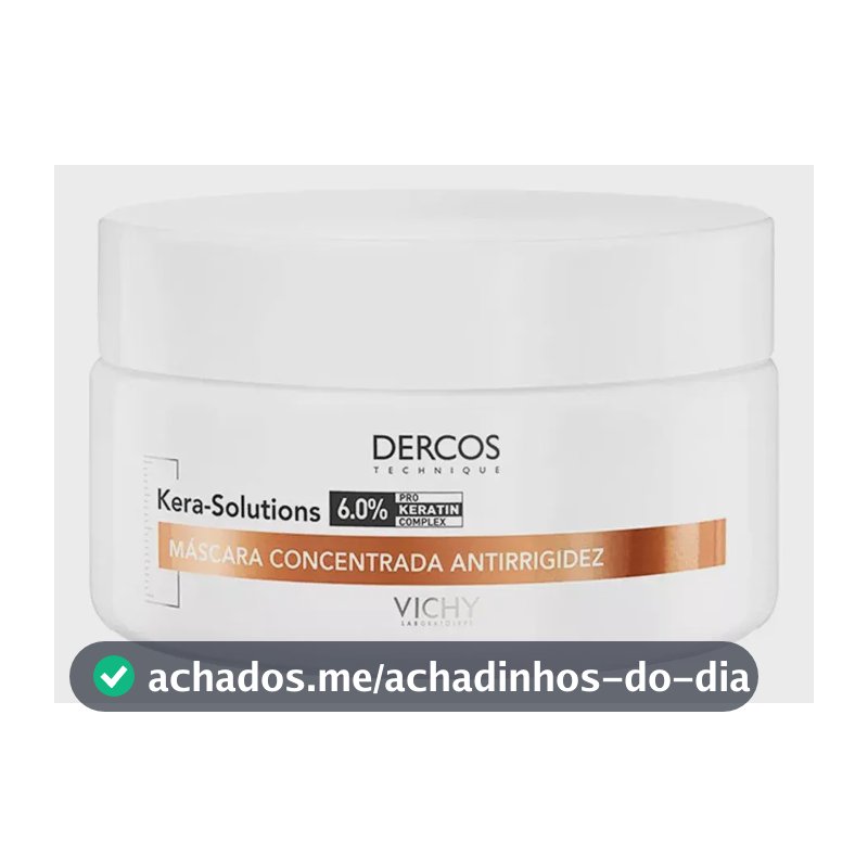 Máscara de Tratamento Capilar Restauradora para Cabelos Danificados por Química com Ação Antifrizz e Antiumidade por 48h Kera-Solutions Vichy Dercos 200ml