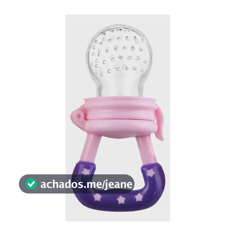 Kit 2 Chupeta Alimentadora Silicone Rosa Para Frutas Bebê Rosa