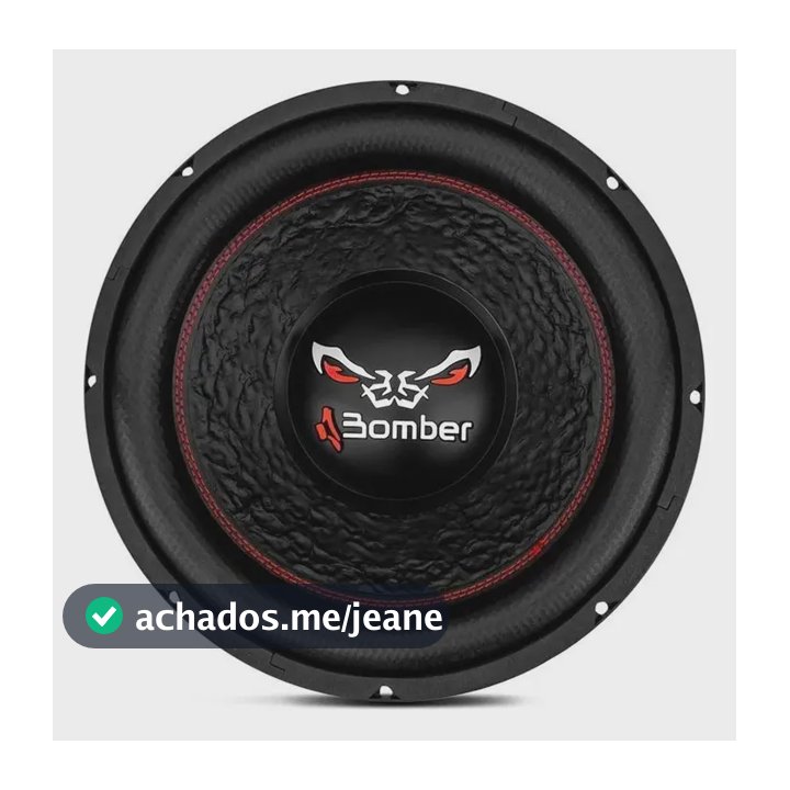 Alto Falante Subwoofer 12 Pol Bomber Bicho Papão 4+4 Ohms 600w Rms Bobina Dupla