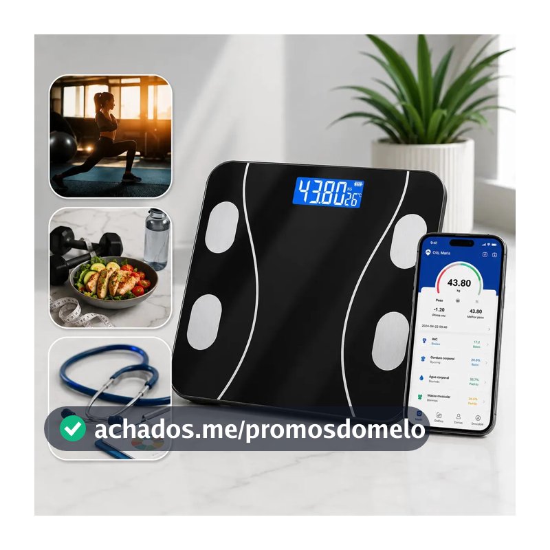 Balança Digital Bioimpedancia Bluetooth Corporal 180kg Cities To Go Saude Dieta Esporte