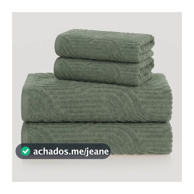 Kit Banho E Rosto 4 Peças Fio Penteado Nero Bosque Verde