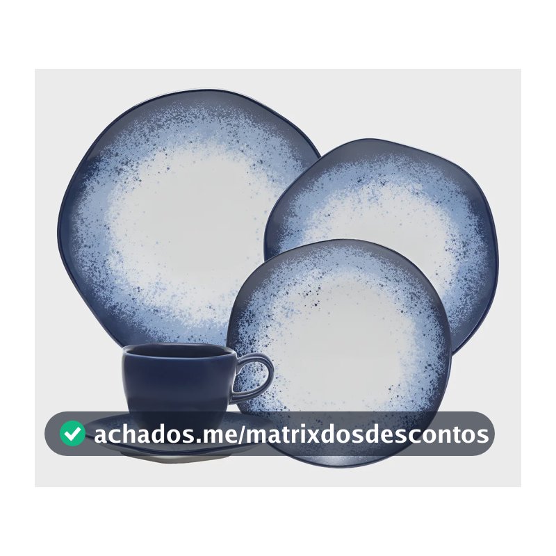 Aparelho de Jantar 20 peças Galapagos Ryo Oxford Porcelana