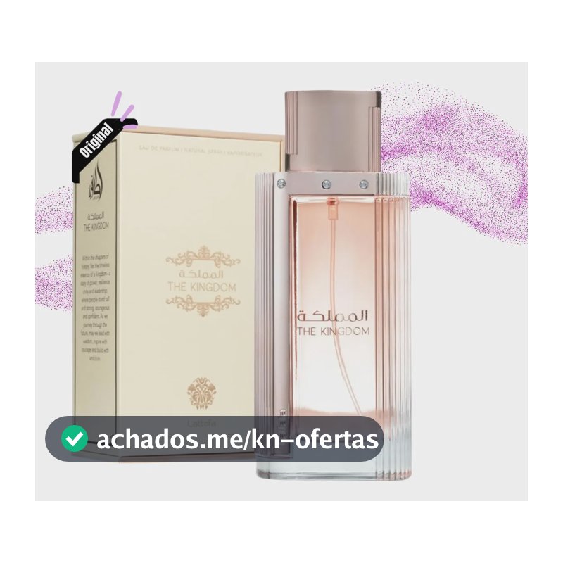 Perfume Árabe Feminino The Kingdom Lattafa 100ml Original Nf