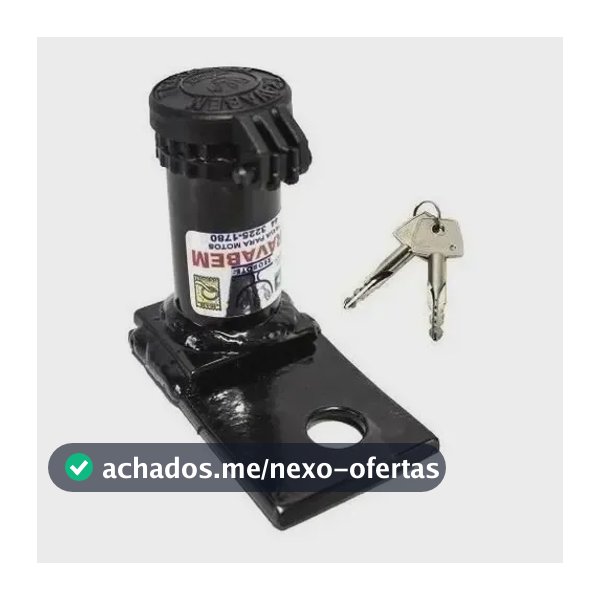 Trava Roda Coroa Seguranca Biz 100/110/125 Titan 125/150/160 Preto
