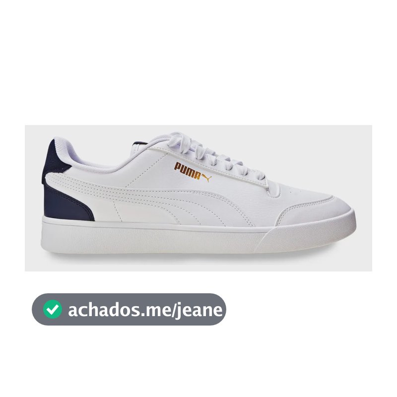 Tênis Casual Masculino E Feminino Shuffle Puma Puma White-puma White-peacoat-puma Team Geométrico 39 Br