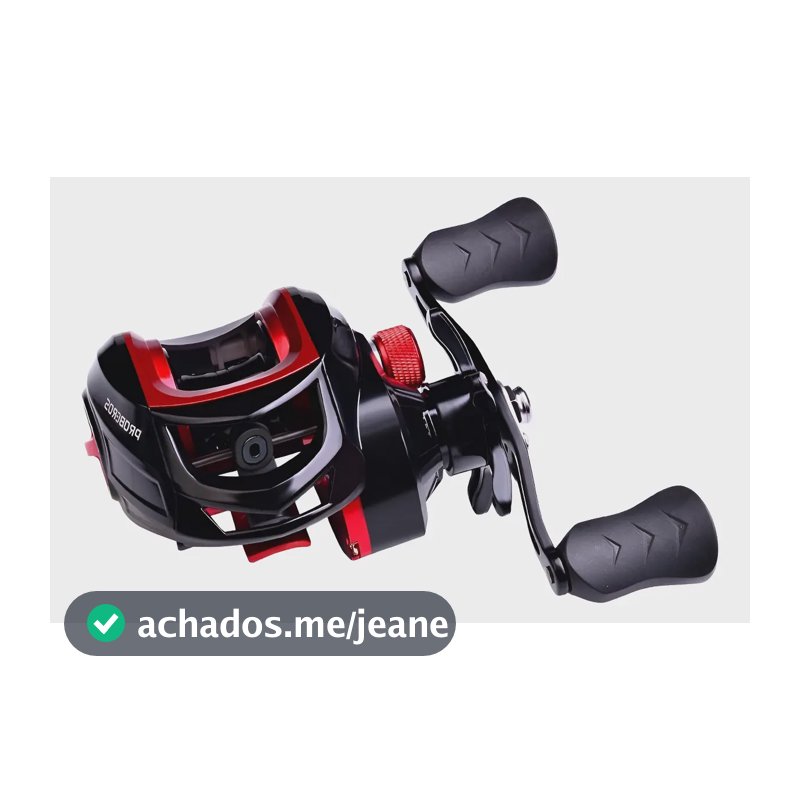 Carretilha Molinete De Pesca Sports - Relação De Recúo 7.2:1 Vermelho Esquerdo