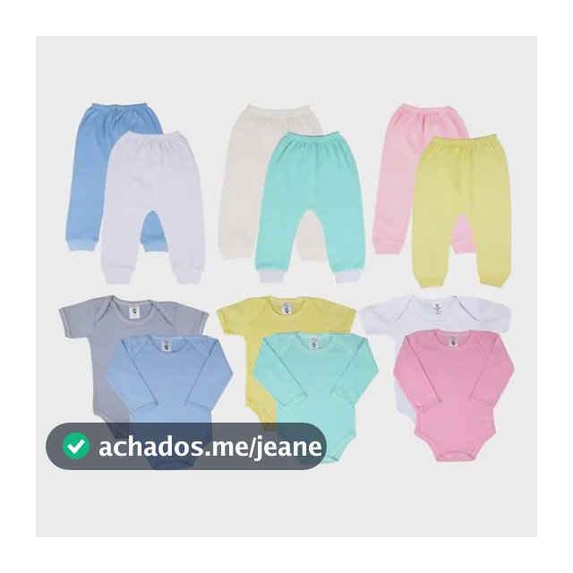 Body+mijão Roupa Bebê Kit C/18pçs 100%algodão Menino/men