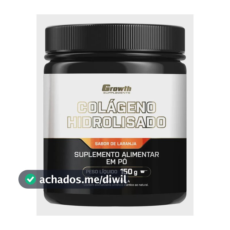 Colágeno Hidrolisado 150g Growth Supplements Laranja