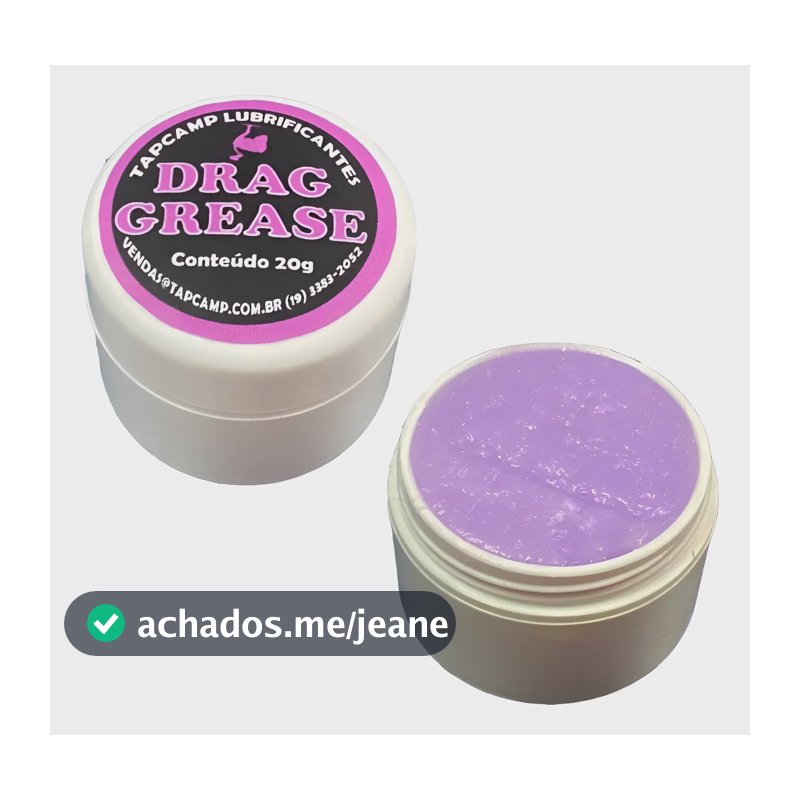 Graxa Tapcamp Drag Grease 20g P/ Discos Freio Carretilha de Pesca Lilás